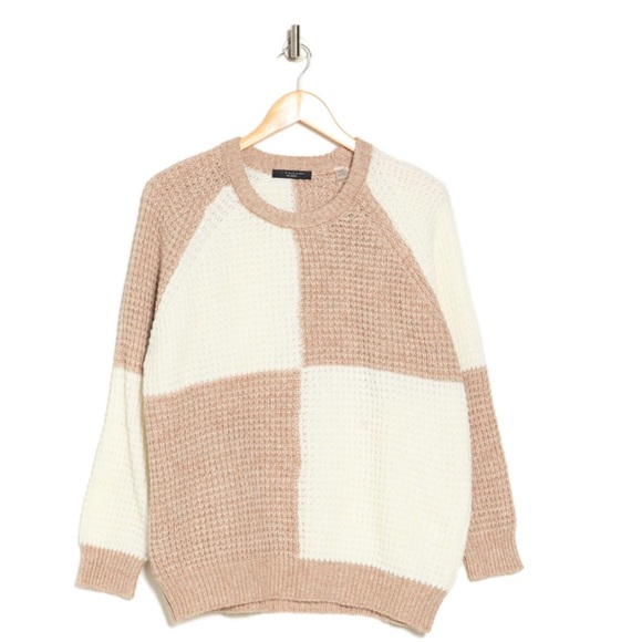 + T TAHARI + Checkerboard Sweater - Picture 3 of 3